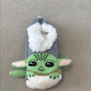Star Wars Baby Yoda Gray and Green Kids Slipper
